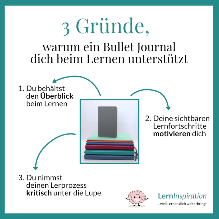 Read more about the article 3 Gründe, warum ein Bullet Journal dich beim Lernen unterstützt